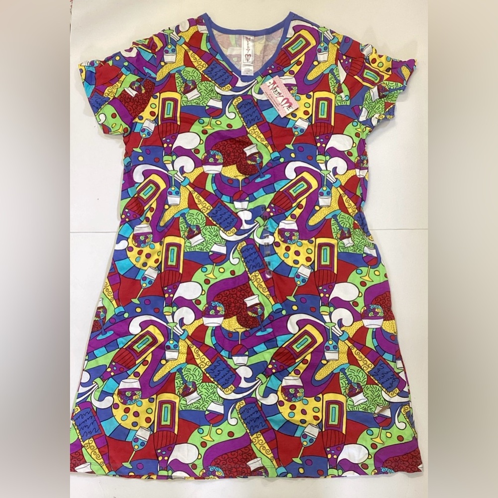 Needy Me Colorful Liquor Night Gown/ pajama top
